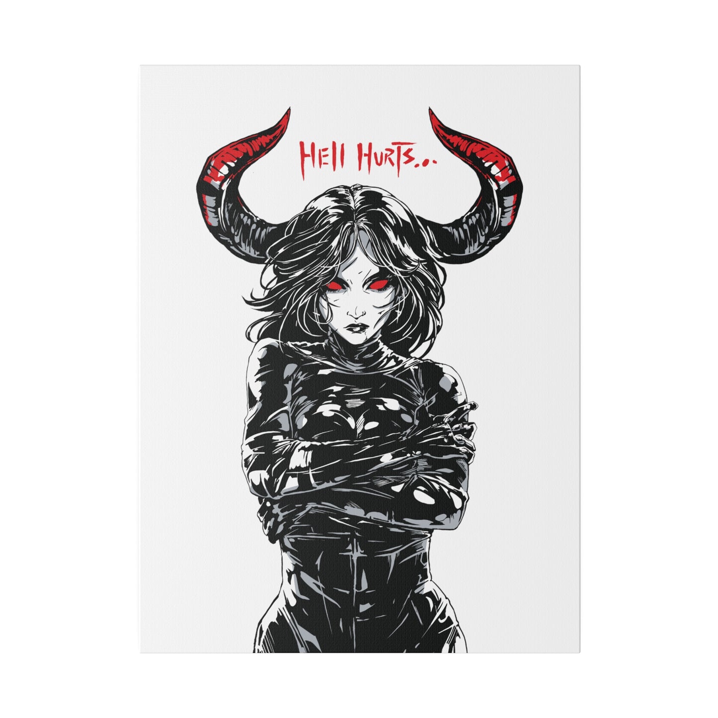 Hell Hurts - Matte Canvas, Stretched, 0.75"