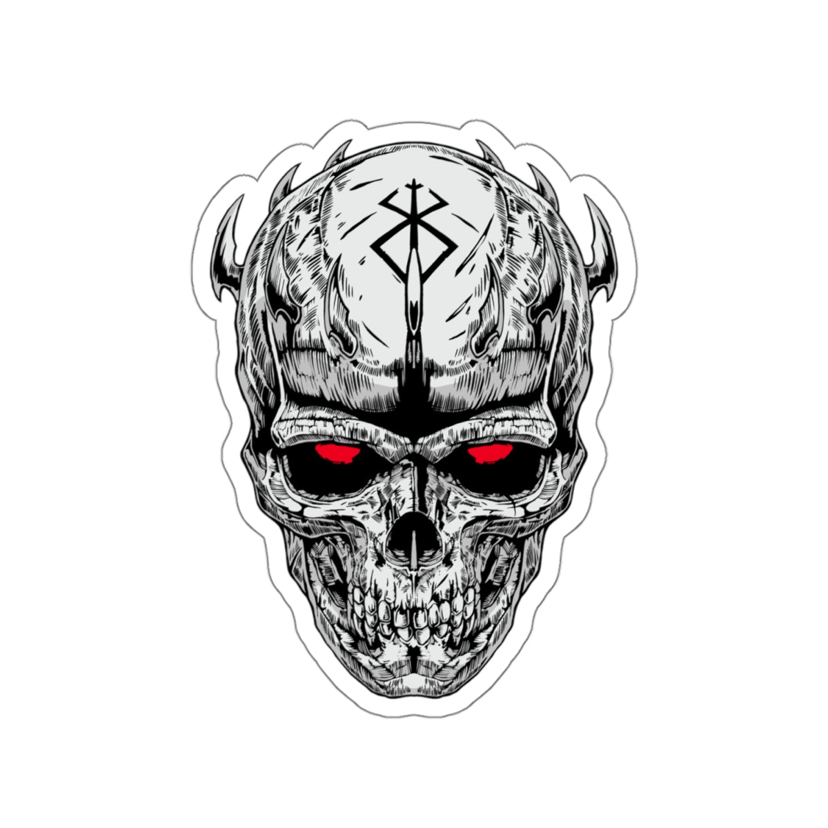 Skull Knight Sticker 4x4